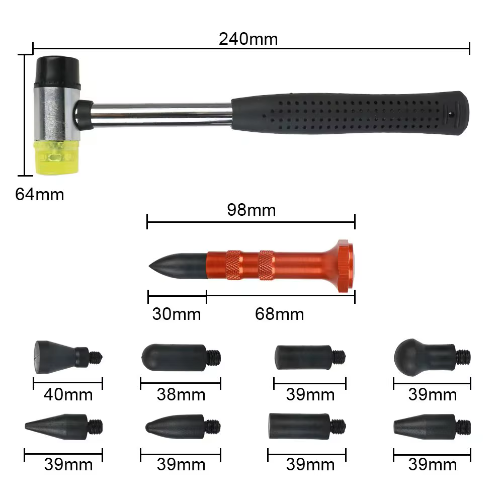 Outils de débosselage de marteau de débosselage de voiture