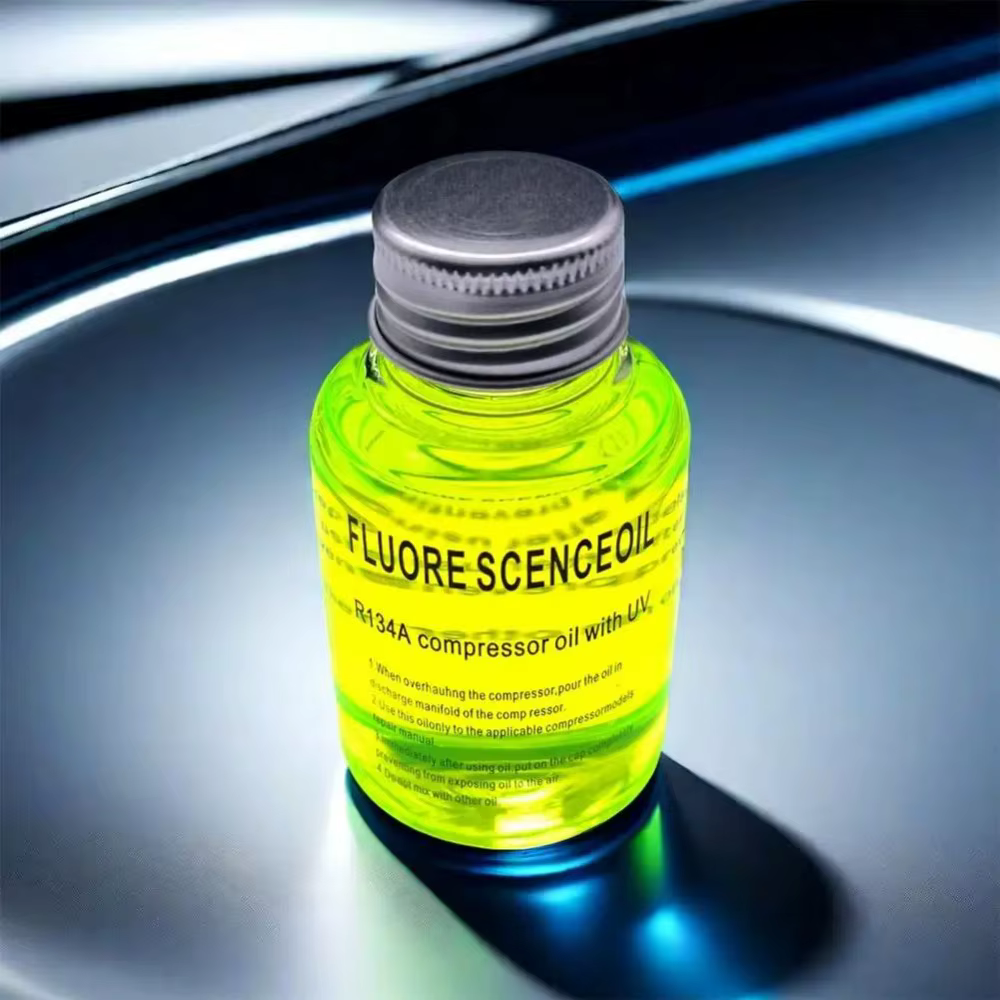 Outil de traceur de détection de canalisation de lumière d'huile de réparation de climatisation de voiture fluorescente