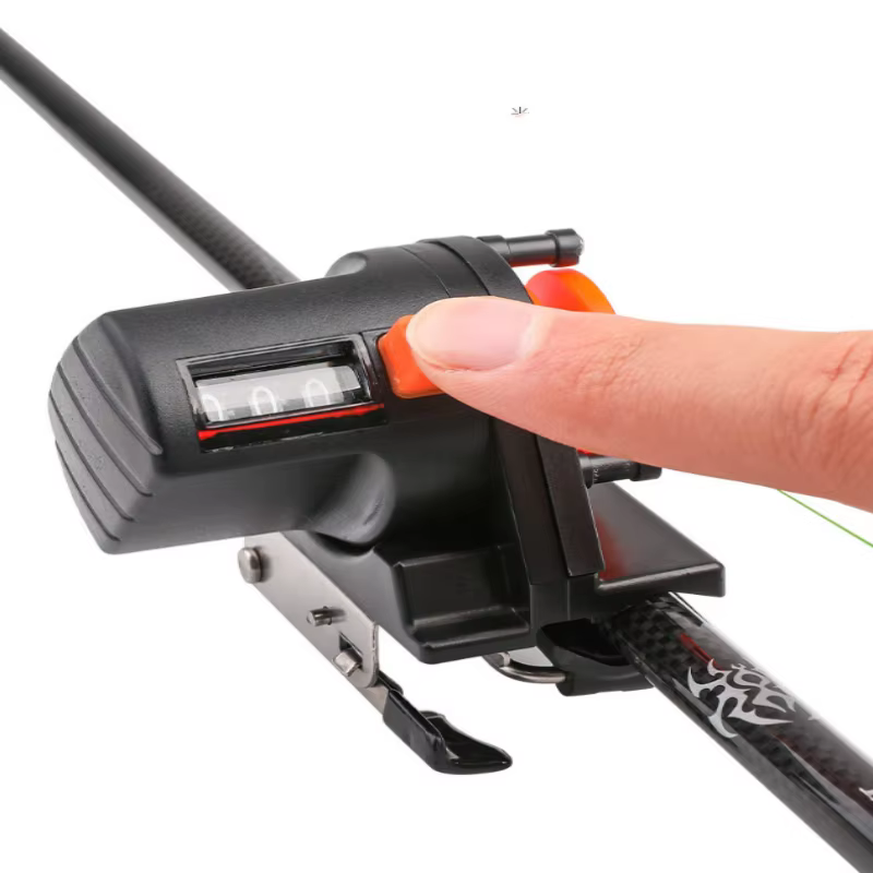 ISURE MARINE compteur de ligne de pêche Portable outil de mesure de profondeur de ligne de pêche 0-999 mètres jauge de longueur de ligne de pêche