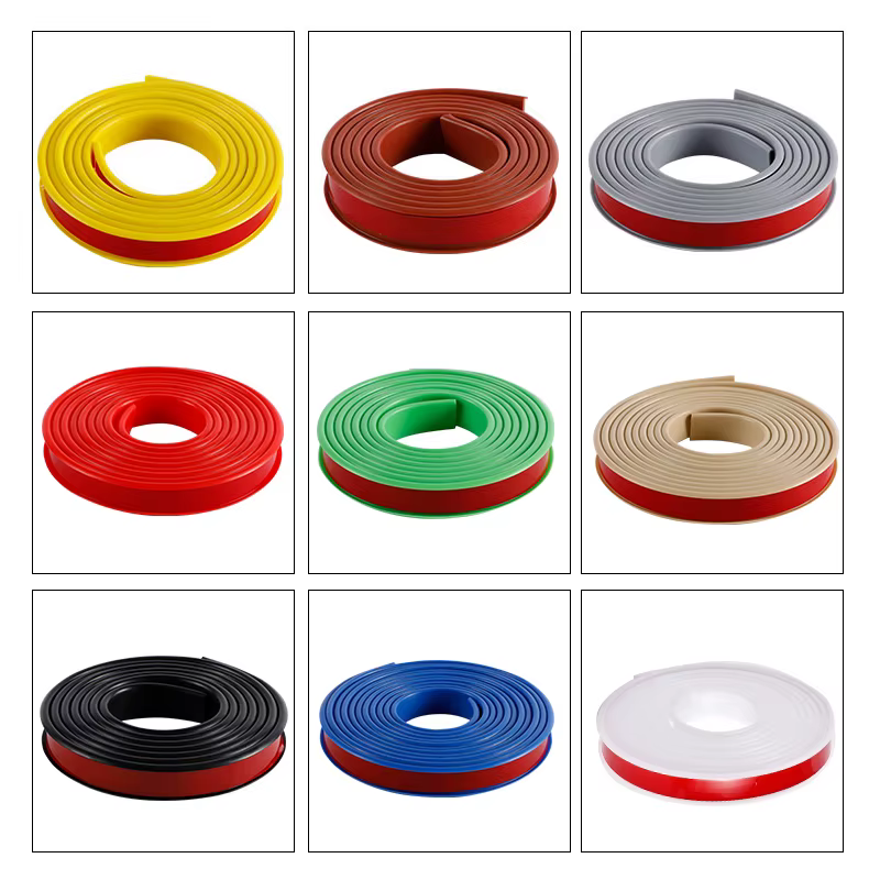  Rouge/jaune/bleu/vert longueur: 1/5/10M largeur: 0.9 ~ 5cm TPE protecteur de bordure auto-adhésif en forme de U