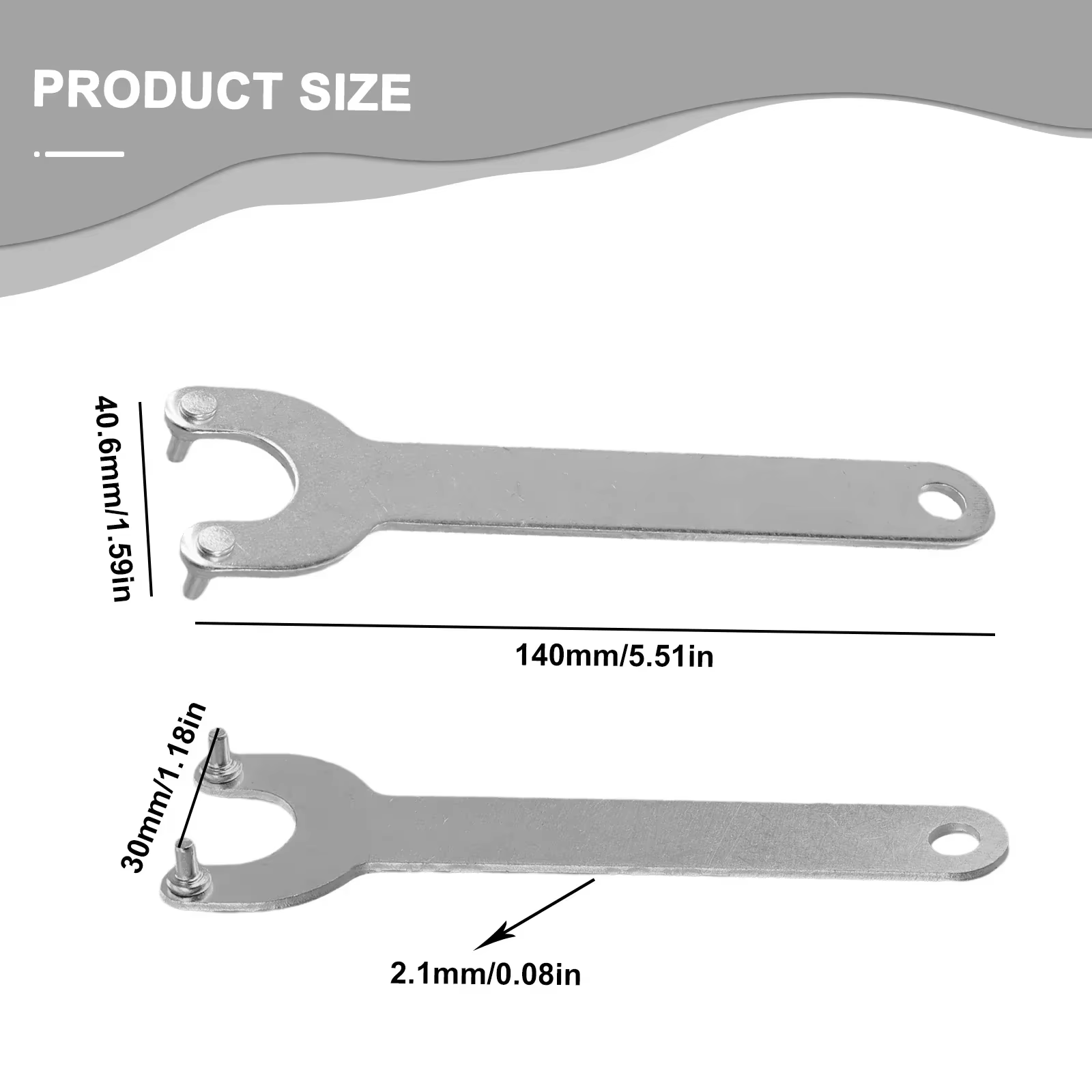 1 pièce Clé à bride à double mâchoire pour meuleuse d'angle