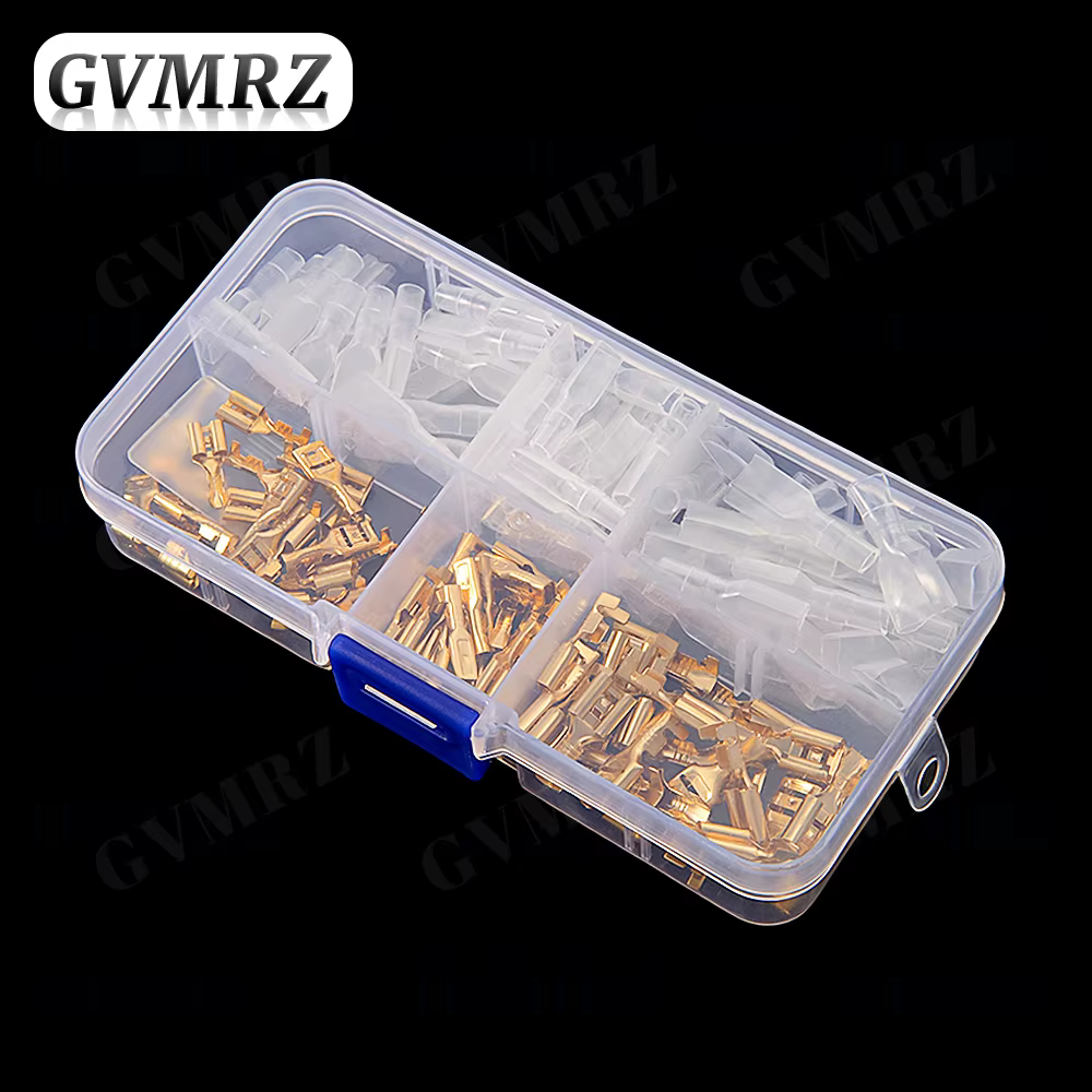 150 pièces/boîte 2.8/4.8/6.3mm bornes à sertir joint isolé connecteurs de fil électrique Kit d'assortiment