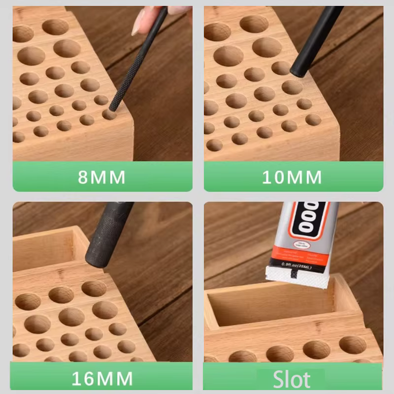 Support de rangement d'outils en bois