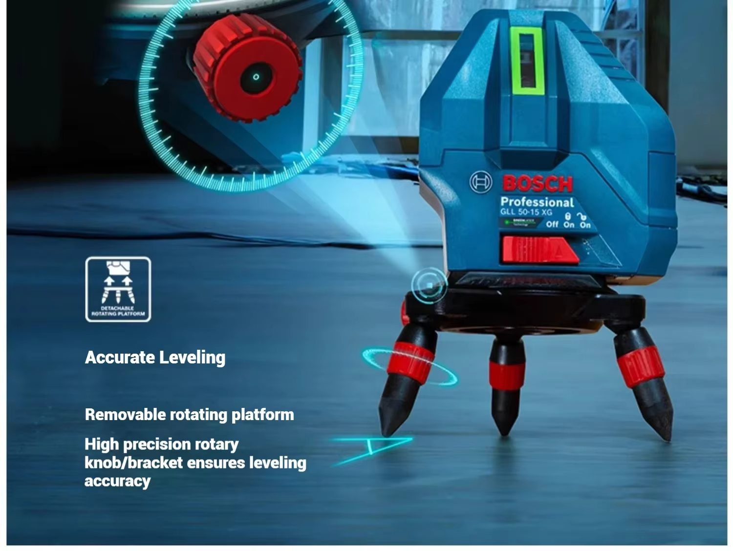 Nouveau laser Bosch GLL 50-15 XG à 3 lignes