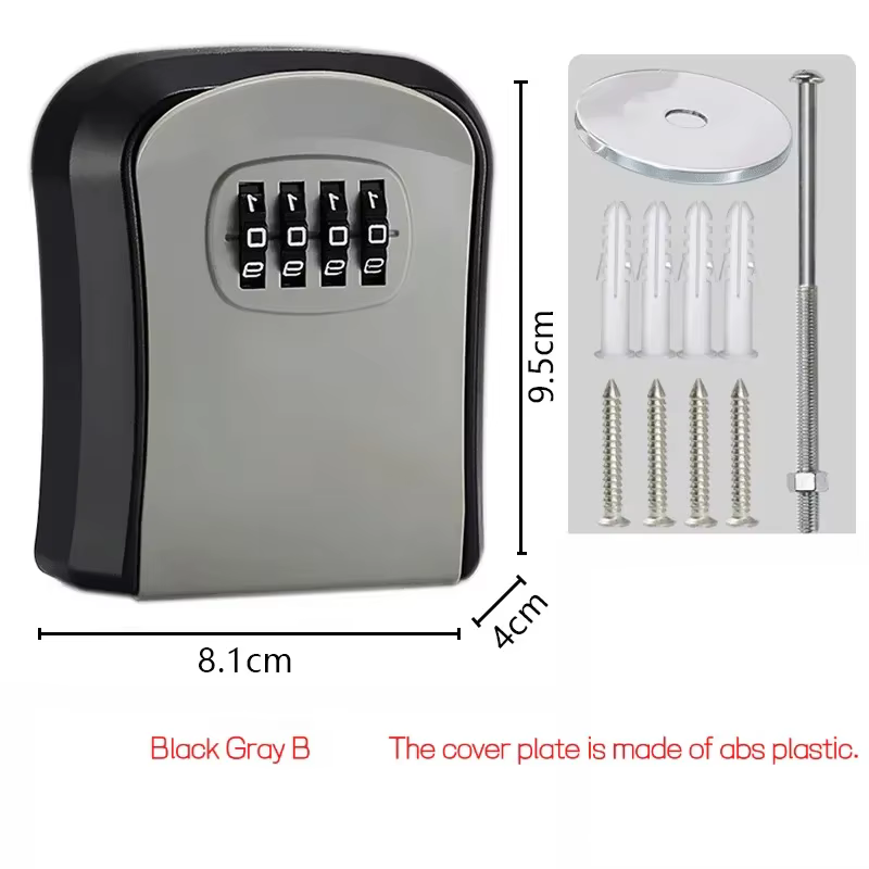 Boîte à clés murale avec serrure à 4 chiffres