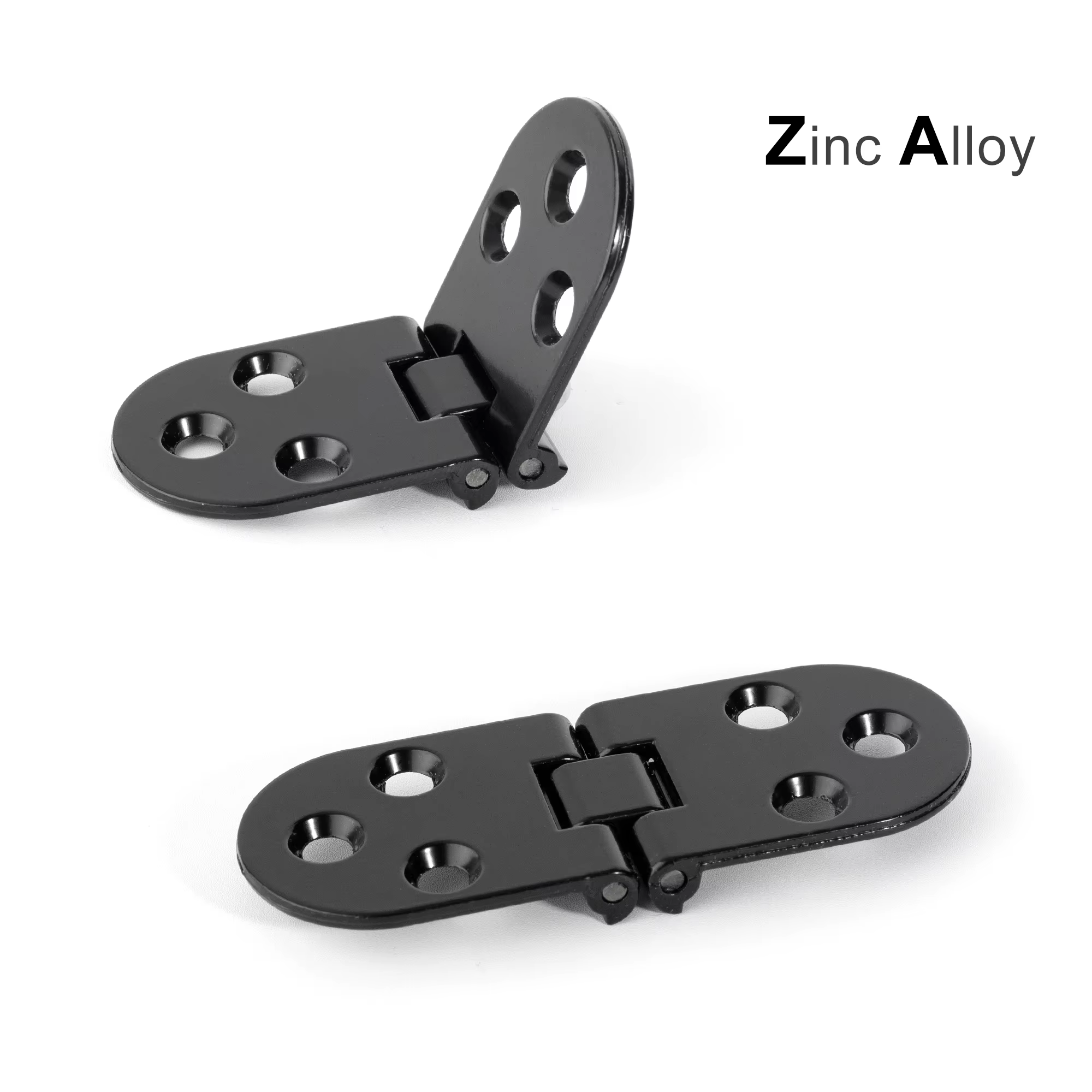 2 charnières pliables à 180 degrés en alliage de zinc