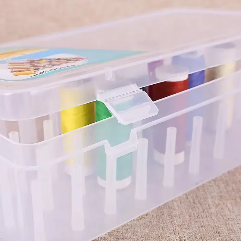 Boîte de rangement de fil à coudre 42 grilles