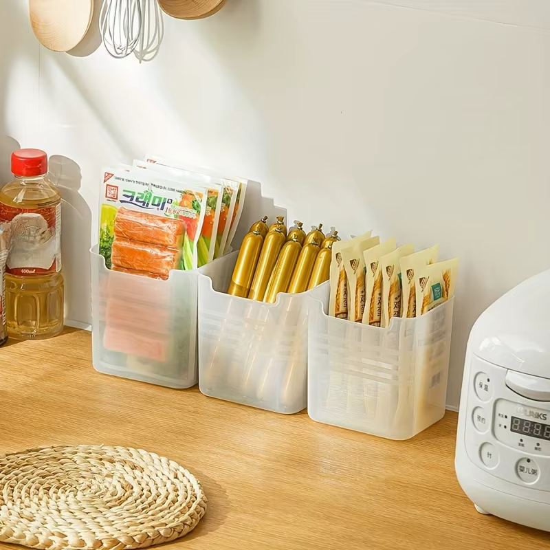 4 compartiments de rangement pour la porte latérale du réfrigérateur