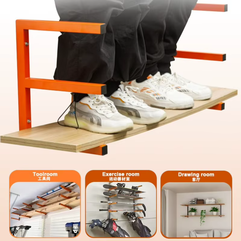 2 supports à bois de chauffage d'intérieur et d'extérieur