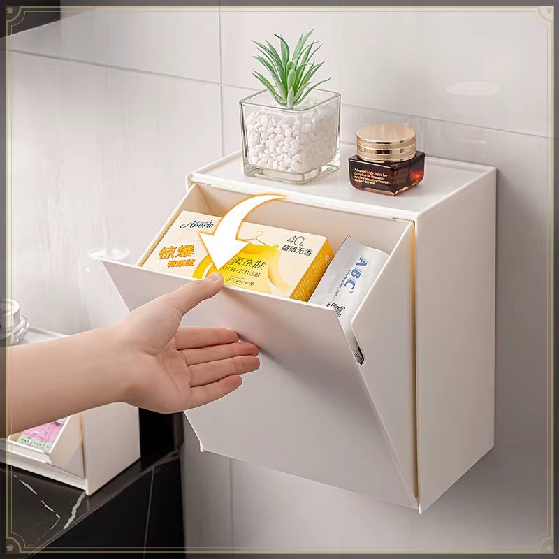 Boîte de rangement magnétique de type coquille japonaise en matériau HIPS