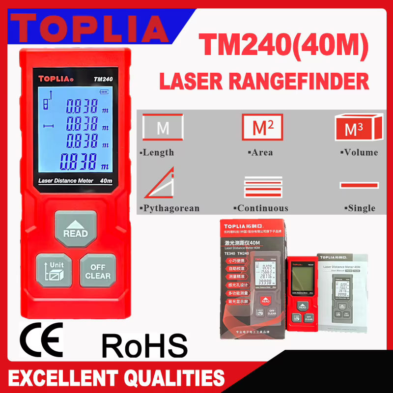 Télémètre laser TOPLIA TM240 40M