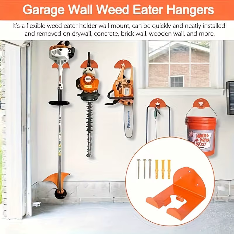 Organisateur de Garage support de tondeuse jardin outil électrique cintre mauvaises herbes
