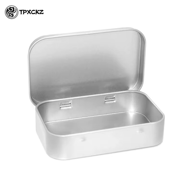 AfricMini-Boîte en Métal Rectangulaire en Fer Blanc