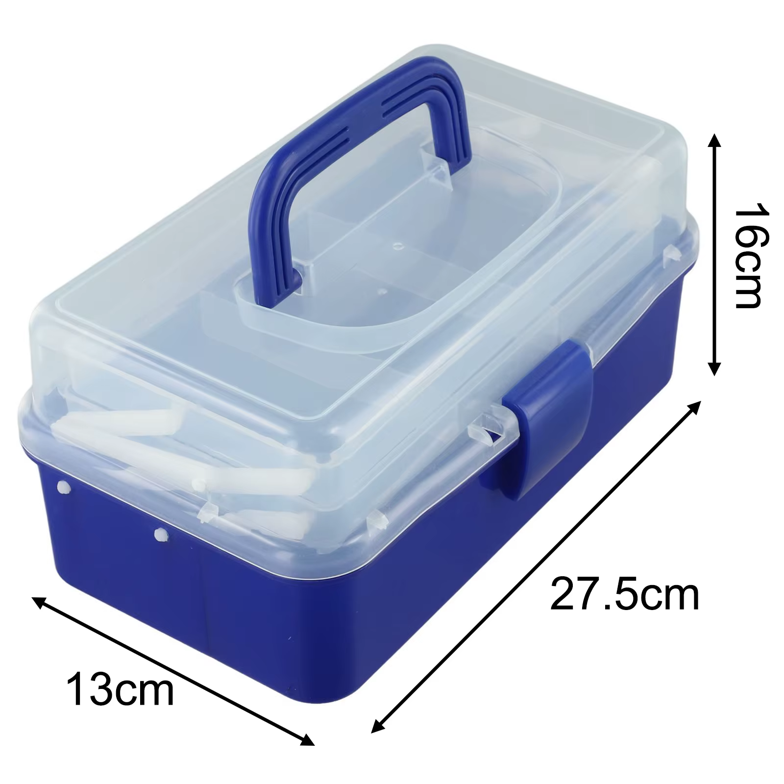 Boîte à outils pliante à 3 couches avec poignée