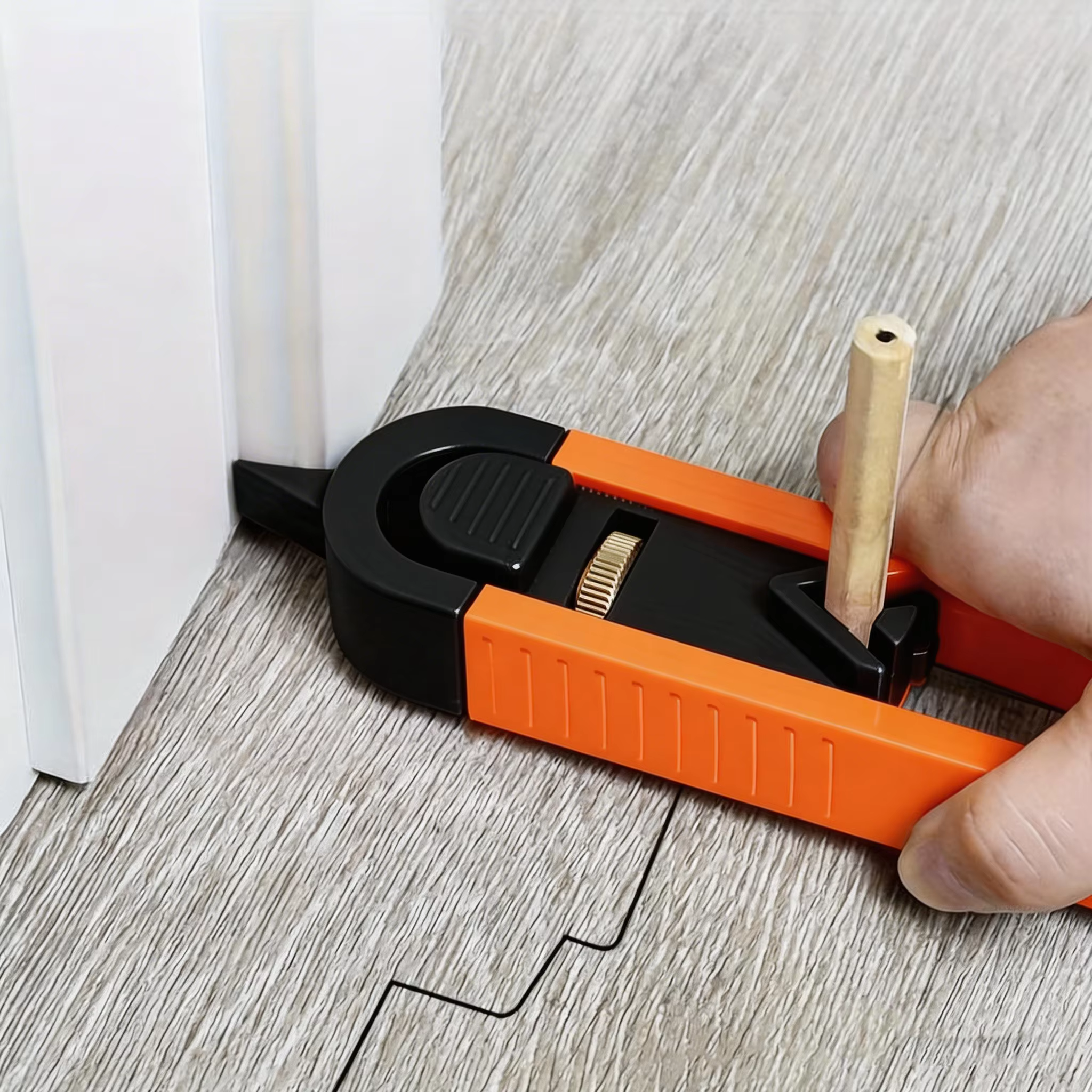Kit d'outils de mesure précis pour le travail du bois - Règle de traçage de profil avec verrouillage