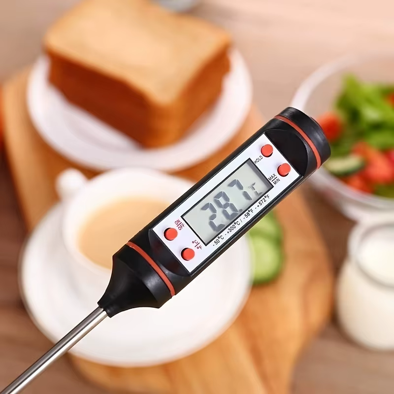 Thermomètre à viande numérique avec sonde de barbecue de cuisson des aliments pour la mesure de la température du four