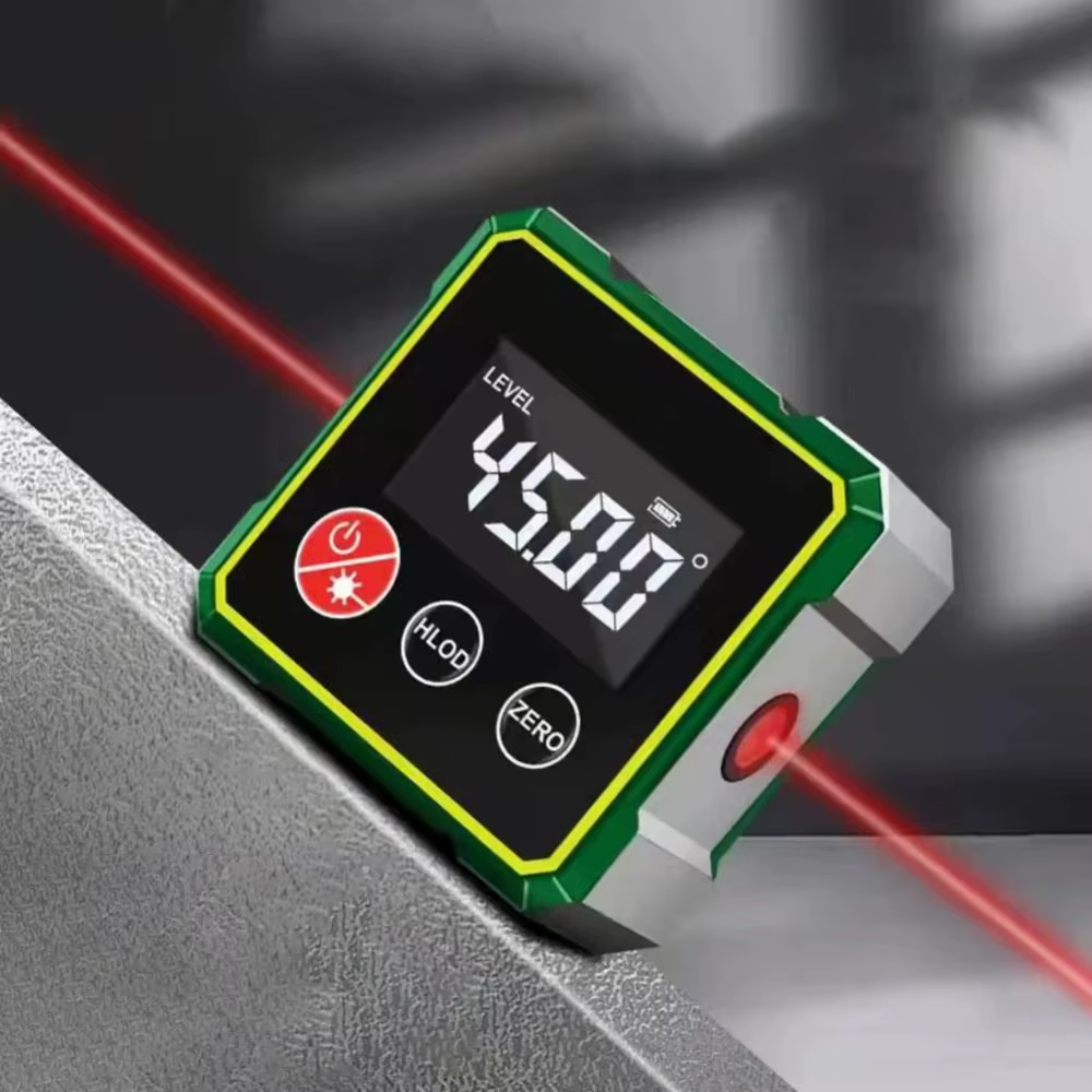 Inclinomètre Laser multifonctionnel, affichage LCD magnétique, niveau d'angle, mesure Rechargeable à 360 degrés, détecteur d'angle numérique
