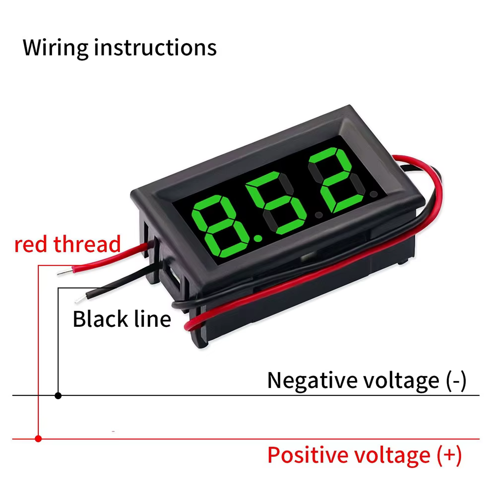 Voltmètre numérique DC 4.5V à 30V