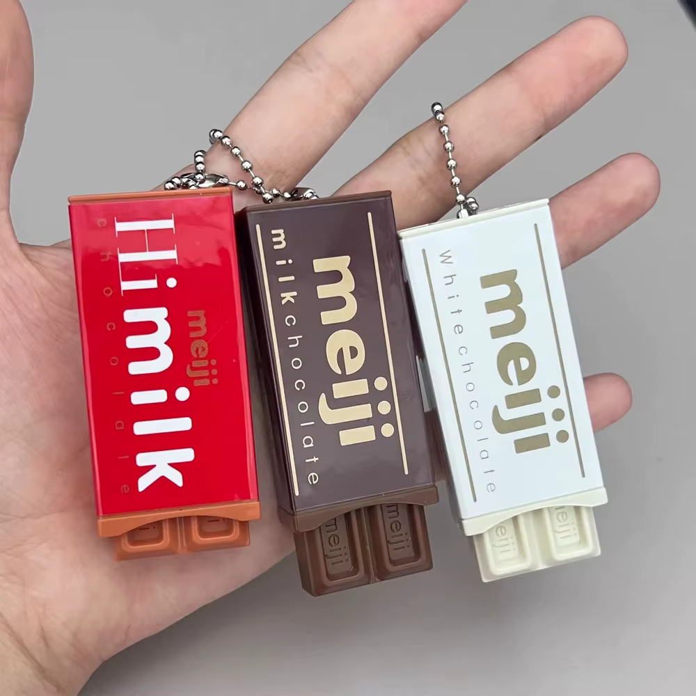 Série de simulation japonaise Meiji : Jouet alimentaire miniature en chocolat cassable