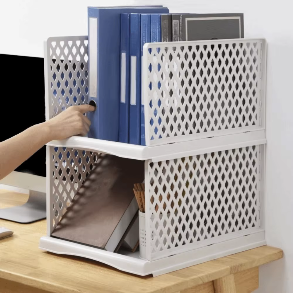 Étagère de rangement pour vêtements en plastique