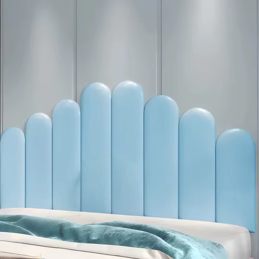 1 pièce 40x20cm panneau de chevet décoration de chambre à coucher, panneau de chevet panneau mural en bois décoration de la maison, tatami anti-collision dos souple,