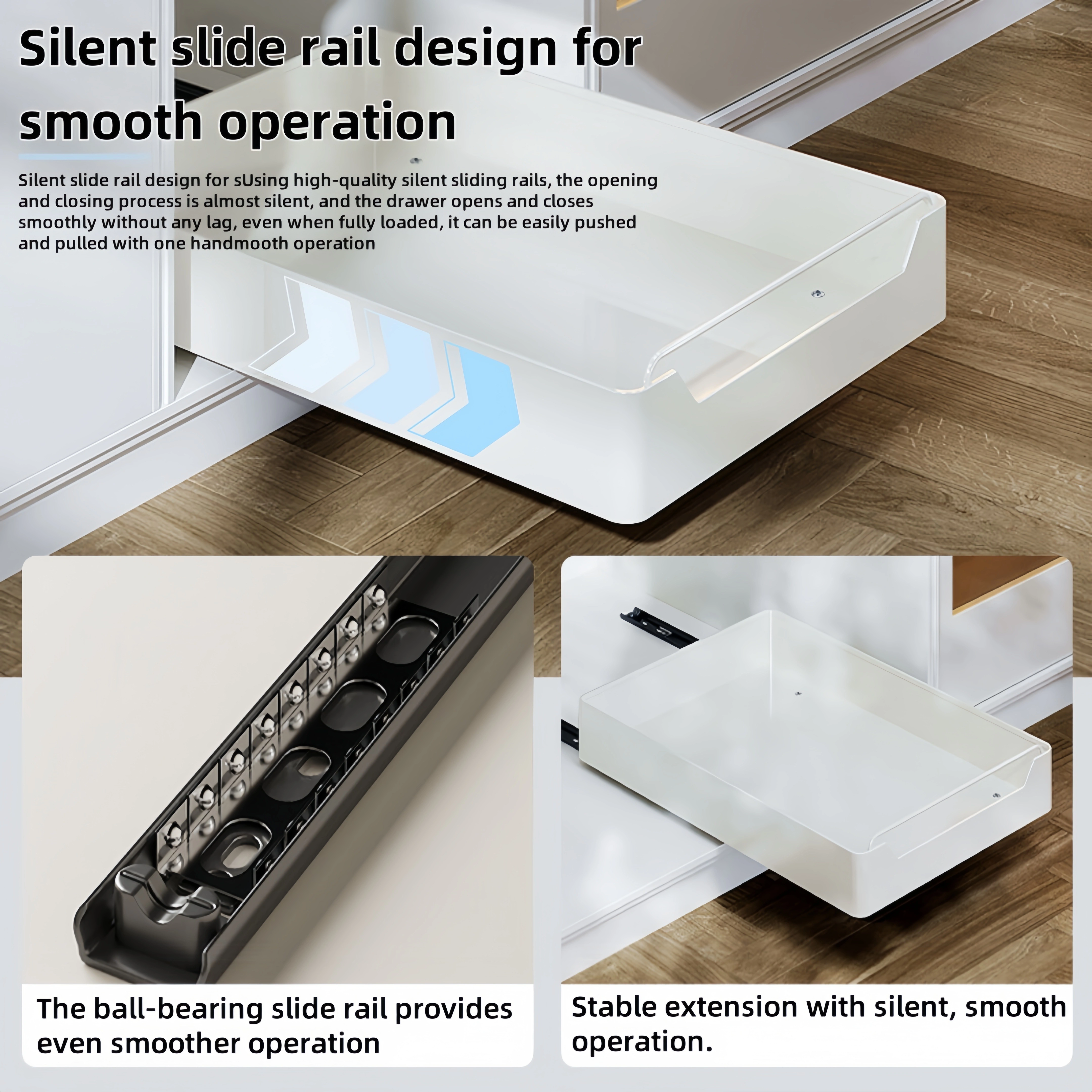 GENGSHENG Support de rangement de cuisine avec rails coulissants