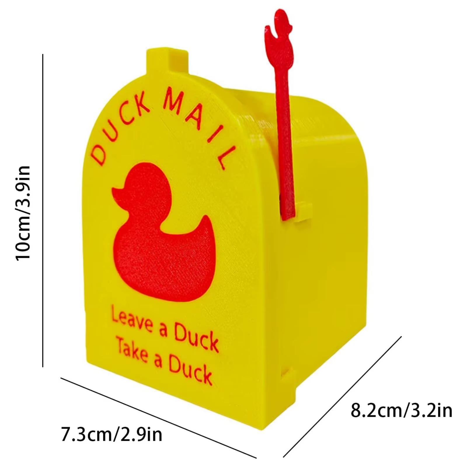 Mini boîte aux lettres canard magnétique en plastique
