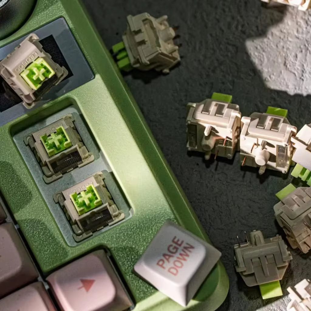 LEOBOG Reaper interrupteur linéaire 5 broches 45gf RGB HIFI clavier mécanique personnalisé avec Guide de lumière pilier POM tige lubrification en usine