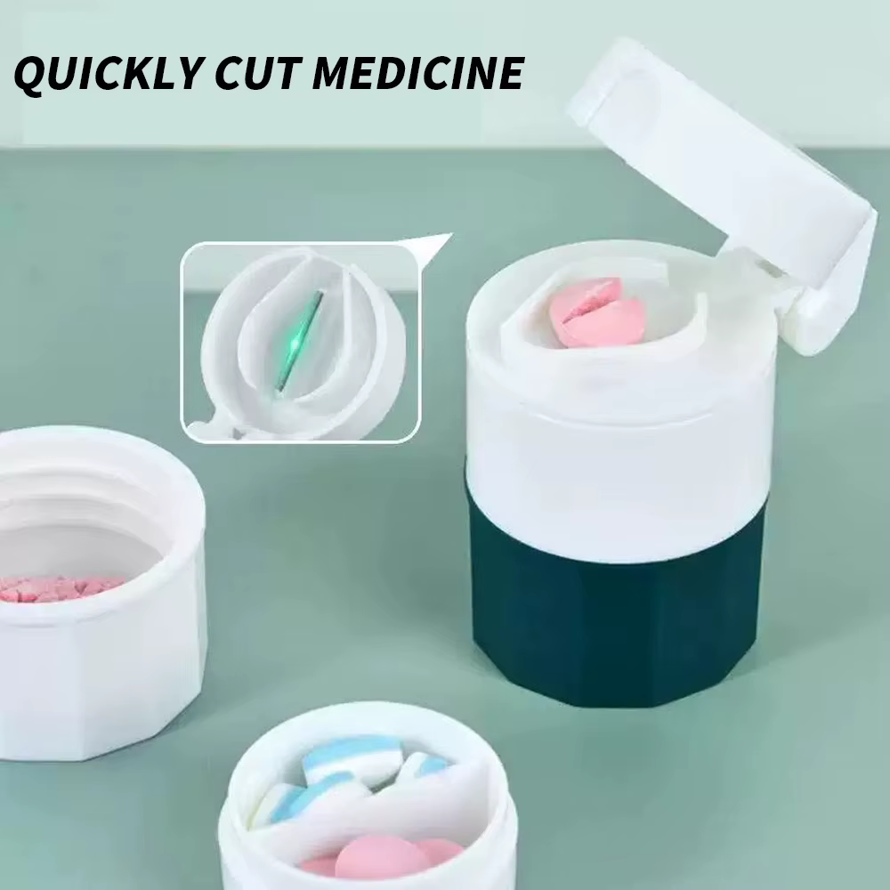 Boîte à médicaments multifonctionnelle 4 en 1 : conteneur de stockage