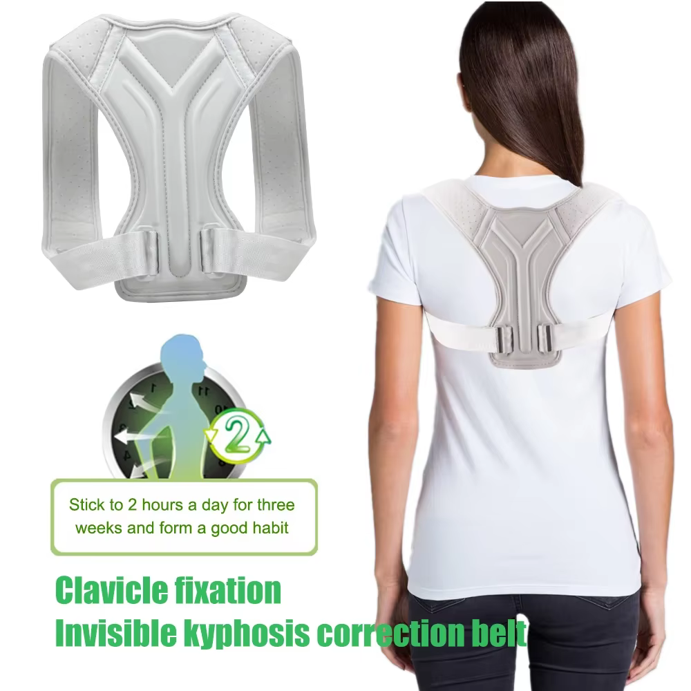 Correcteur de posture unisexe réglable pour le soutien de la clavicule offrant un soulagement de la douleur pour le cou
