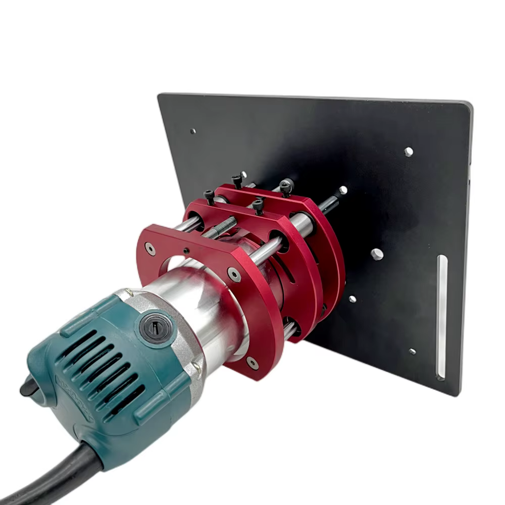 Système de levage de routeur pour le travail du bois et plaque supérieure en aluminium pour moteurs de 65mm de diamètre