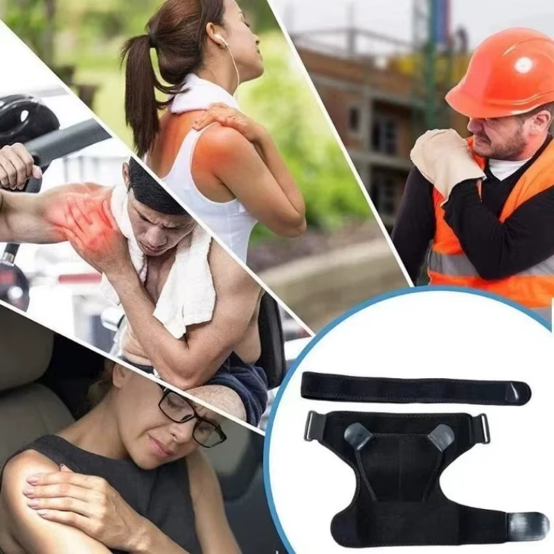 Attelle de soutien d'épaule gauche/droite réglable pour douleurs articulaires et blessures