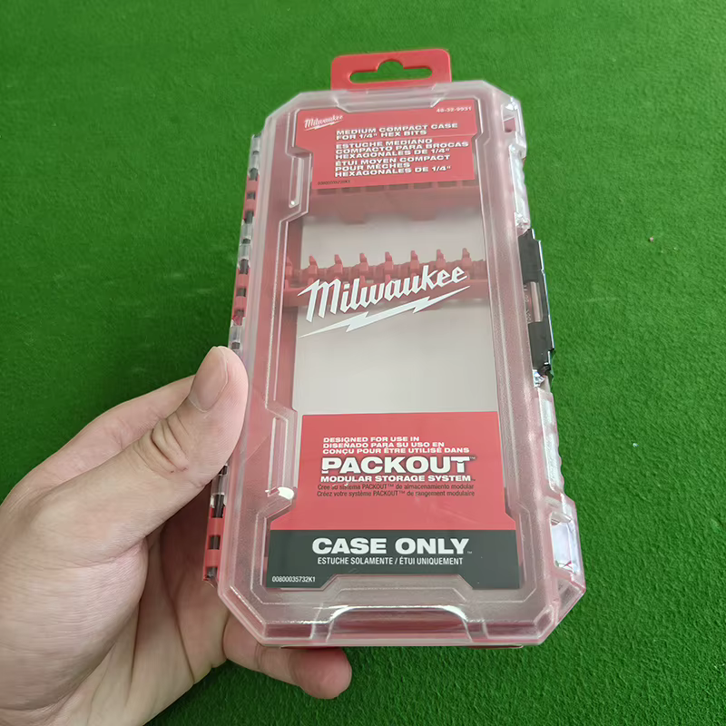 Boîte de rangement pour embouts hexagonaux de 1/4 de pouce de la collection Milwaukee Tool Box
