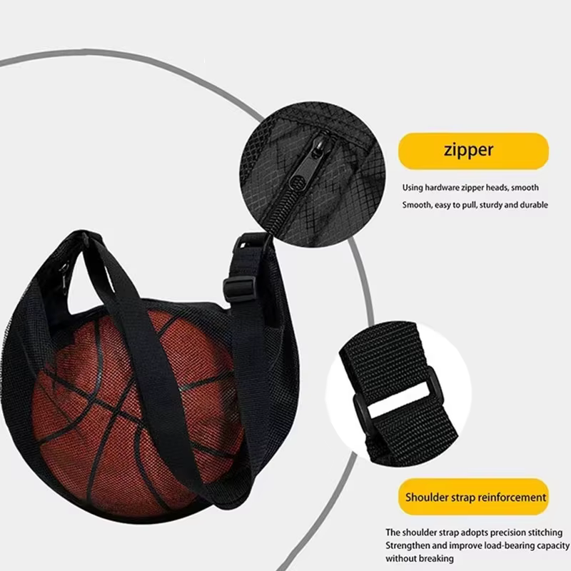Sac de transport individuel pour ballon avec poche zippée
