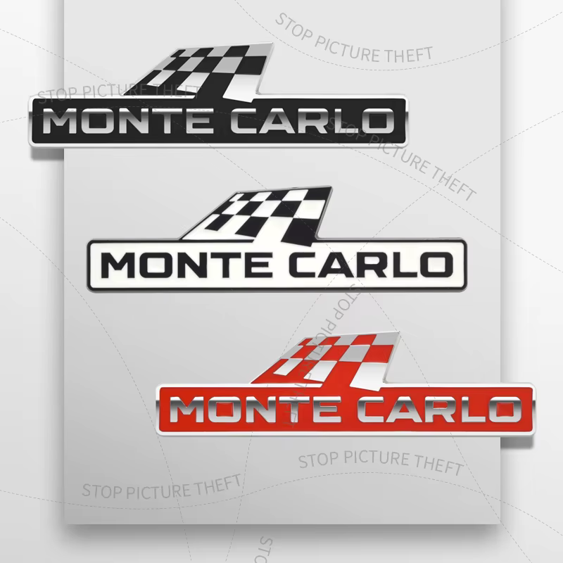Autocollant de coffre de pare-chocs arrière de voiture, insigne de calandre, logo 3D en métal, Monte Carlo Race Feel, Skoda Kamiq Superb Fabia Yinous Rine, 1PC