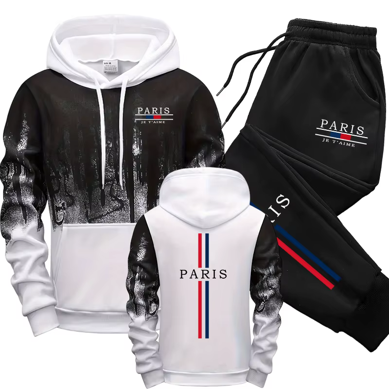 Paris mode survêtement sweat à capuche pantalons