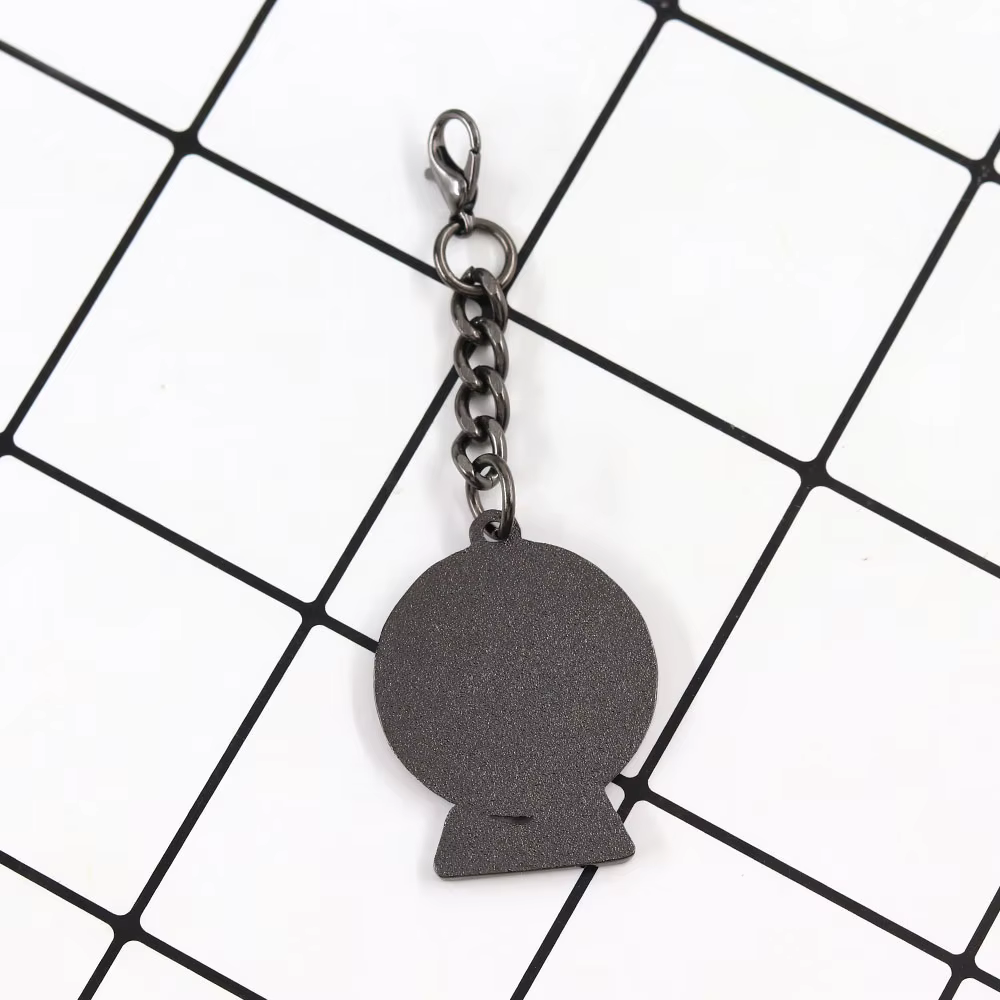 Porte-clés avec logo Lobotomy Corporation, accessoire de jeu créatif, lettre rouge L, badge en métal, bijou, cadeau pour les fans