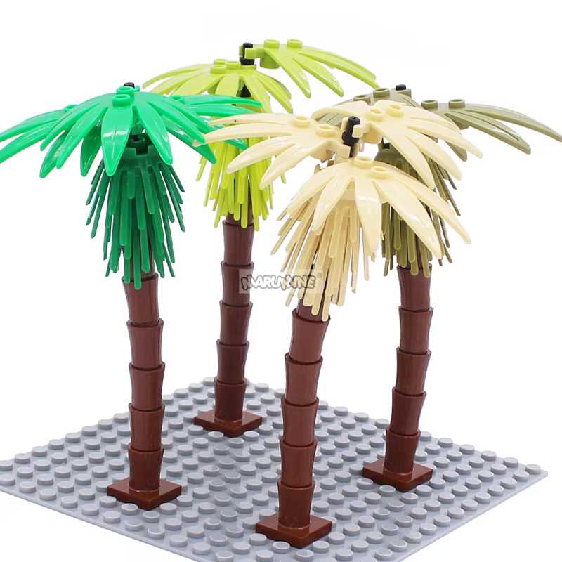 MARUMINE 4 pièces cocotier MOC ville plante blocs de construction briques jardin bonsaï forêt bricolage modèle classique Kit 30338 30239