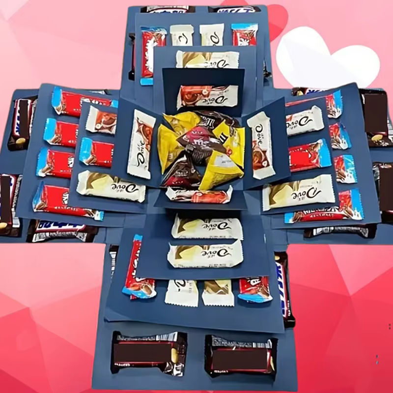 Coffret cadeau surprise explosion bricolage pour anniversaires