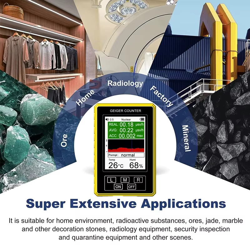 Détecteur de rayonnement nucléaire EMF numérique Portable XR-3 Pro, compteur Geiger pour des mesures électromagnétiques précises