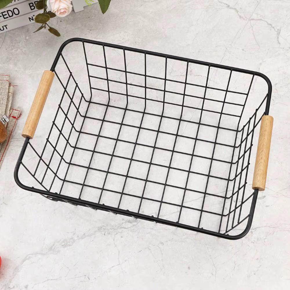 Panier de rangement de bureau en métal
