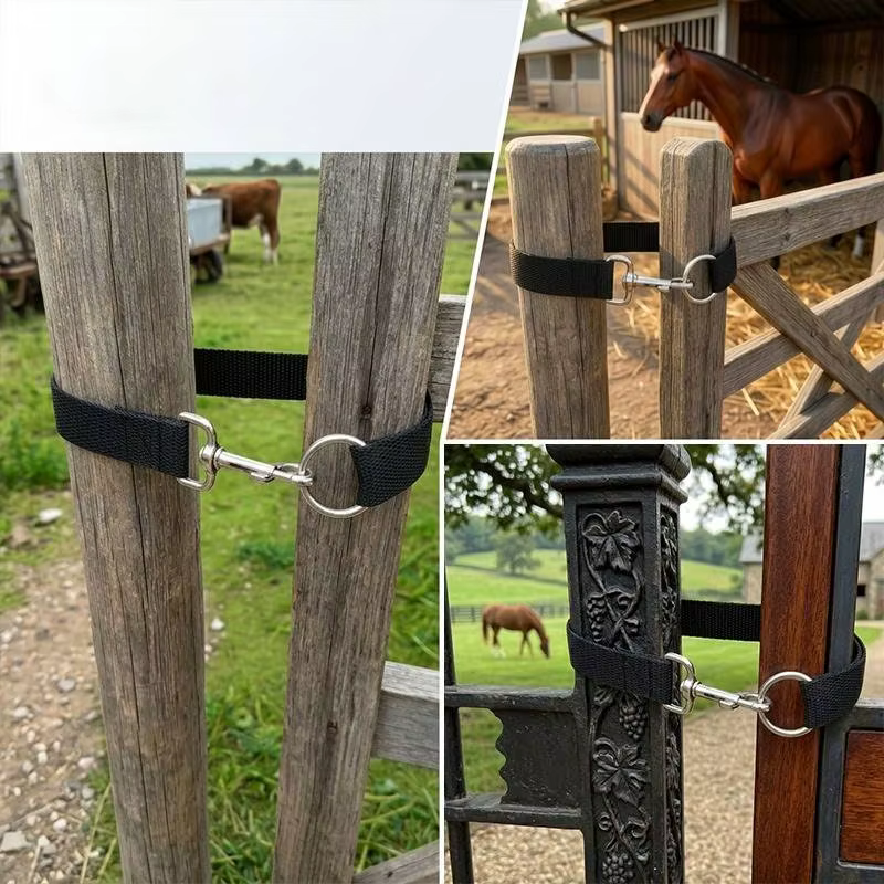 Loquet de portail pour chevaux de 50 cm de long