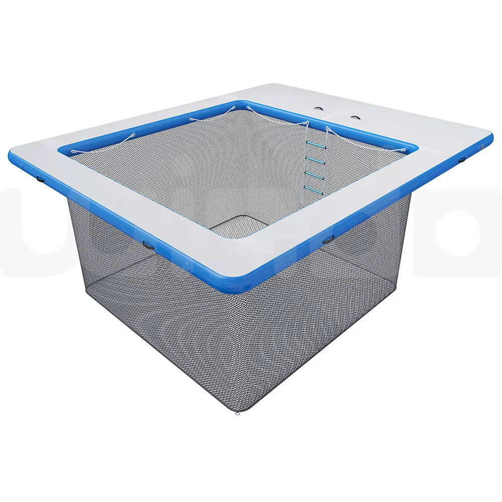 Plate-forme de plongée gonflable populaire, piscine de mer, plate-forme d'eau flottante Portable, piscine de mer avec maille pour Yacht