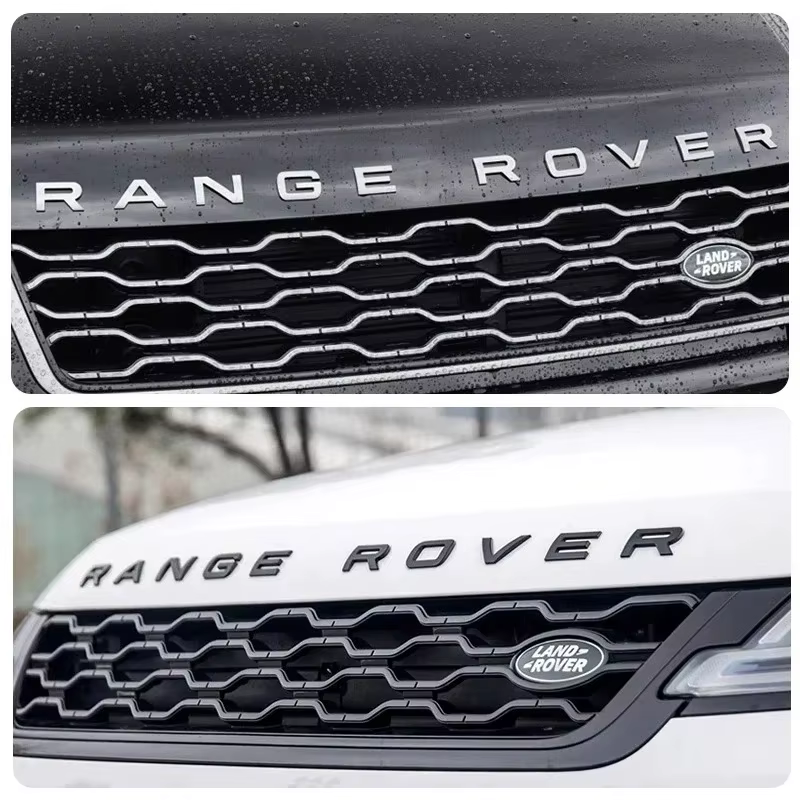 Emblème 3D ABS Range Rover, lettres, autocollant pour capot de voiture, pour Land Rover Discovery 2 3 4 Range Rover Freelander SVR