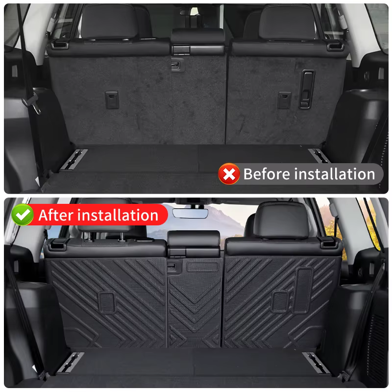For 2010-2023 Toyota Land Cruiser Prado 150 Sept sièges Dédié Deuxième rangée Coussin de siège arrière LC250 FJ250 Série Intérieur Mis à niveau Accessoires Modification Tuning 2022 2021 2020 2019 2018