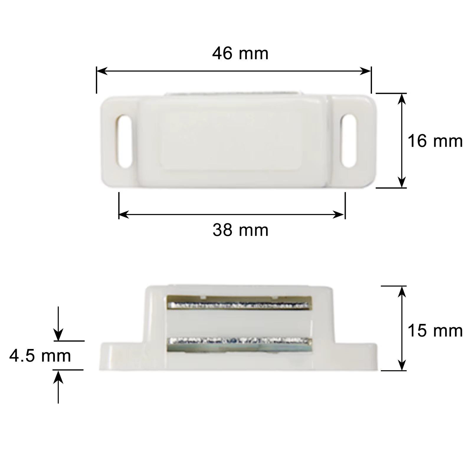 Loquet magnétique pour porte d'armoire de cuisine