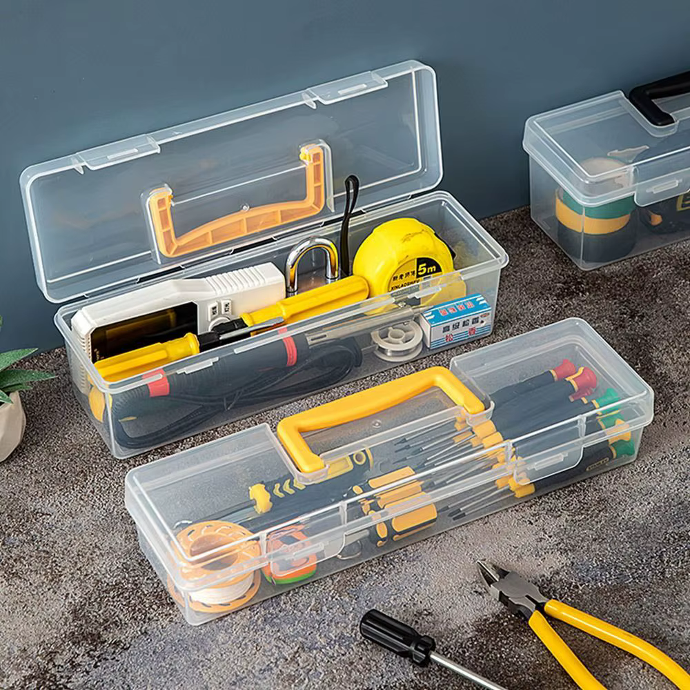 Boîte à outils oller transparente portable