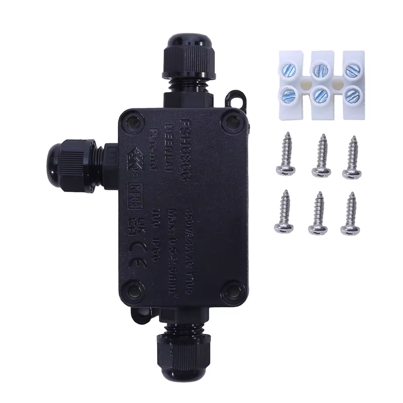 Mini boîte de jonction étanche extérieure câble extérieur en plastique