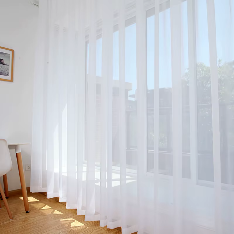 .CSheer-Rideau d'intimité blanc imperméable pour cabane, fenêtre de porte, solarium de couloir, cabane de piscine, pont d'amendements