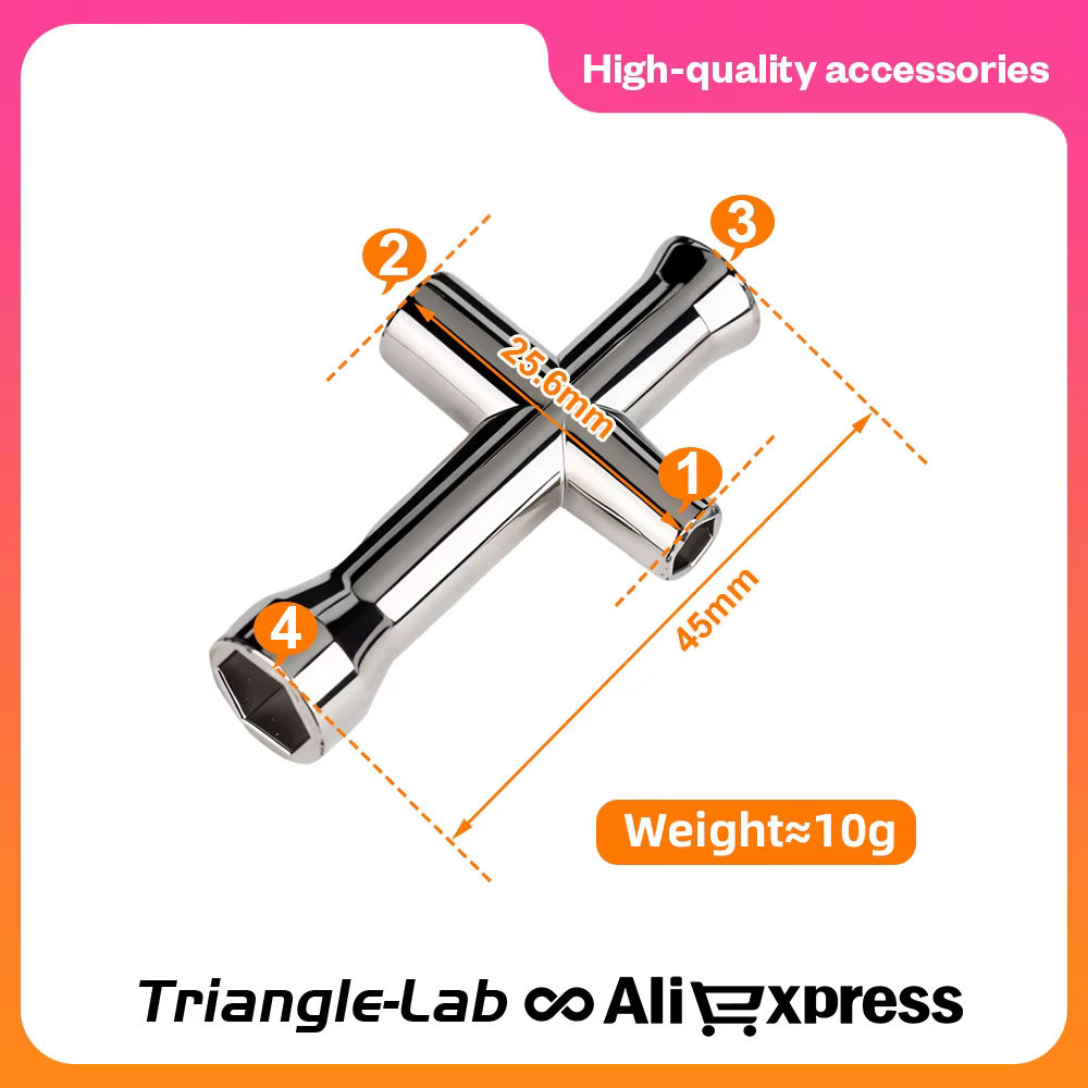 Clé à douille triangulaire Mini Cross-Head Trianglelab